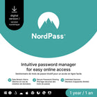 NordVPN NordPass Premium 1-Year Password Manager Software Subscription For Unlimited Devices [Digital Download]-Valid email address must be provided at checkout