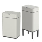 Elpheco Stainless Sensor Garbage Can with Legs - 9L - Cream White-Wooden Legs: Features a unique raised wooden stand design, combining art and functionality