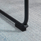 HOMCOM - Tabourets de bar hauteur comptoir avec dossier - noir - paquet de 2-Patins en plastique protégeant à la fois le sol et les pieds du tabouret 
