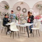 Homy Casa - Chaises d'accueil 4 places, tissu rembourré kaki-Lot de 4 pour un bon rapport qualité/prix : Idéal pour les repas familiaux, les réunions ou l'utilisation en bureau.