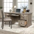 Sauder 65"W Palladia Executive Desk - Split Oak-8