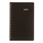 Blueline - 2027 Agenda hebdomadaire DuraFlex avec reliure à double spirale et couverture en poly en deux pièces – 8 po x 5 po – couleurs assorties – bilingue-Horaire de rendez-vous de 7 h a.m. à 6 h p.m., à interalles de 1 heure du lundi au vendredi