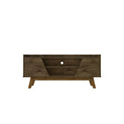 Manhattan Comfort Marcus 53.14" Mid-Century Modern TV Stand - Rustic Brown -Mid-Century Modern Free Standing TV Stand for Living Room and Bedroom use