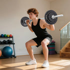 Soozier Adjustable Dumbbell Set - 2 in 1 Weights Set for Home Gym - 112 lb-Use as separate dumbbells or connect for a full barbell workout 