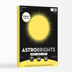 Astrobrights 24lb Writing Paper - 8.5" W x 11" H - Lively Lemon - 200 Sheets (91739)-Basis Weight: 24 lb./89 gsm