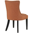 Modway Regent Tufted Fabric Dining Chair - Orange-Polyester Fabric Upholstery
