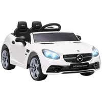 Aosom 12V Mercedes SLC 300 Kids Electric Ride-on Car with Remote Control - White-A remote control is included for parental control 