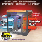 Handy Heater - Pure Warmth Chauffage d'appoint en céramique de 1200 watts-Lumière LED intégrée avec plusieurs couleurs de lumière