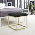 Modway Anticipate Ottoman - Gold/Black-Gold Stainless Steel Base