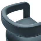 Modway - Winslow Performance Velvet Chaise d’accent en tonneau - Cadet Blue-9