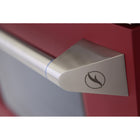 Kucht 36" KNG Series Pro Style Natural Gas Range - Stainless Steel/Red-High-quality metal control knobs