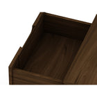 Manhattan Comfort Rockefeller 20.08" Mid-Century Modern 2-Drawer Nightstand 2-Piece Set - Brown-Home Assembly Required. All Hardware Included
