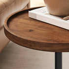 Modway - Amina Manche Table d’appoint en bois d’acacia - Chêne blanc clair-Table d’accent polyvalente