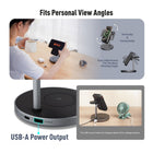 Adam Elements Mag 5 Magnetic 5-in-1 Wireless Charging Station with power Bank - Black-Overall Dimensions: 4.9" L x 4.9" W x 5.2" H