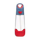 b.box - Tritan Drink Bottle - 600ml - Blue Blaze-Unique triangle shape easy for kids to grip