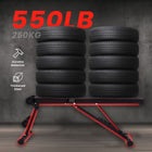 MotionGrey Adjustable Weight Bench - Foldable Workout Bench for Dumbbell Strength Training - Black-7