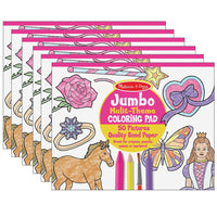 Melissa & Doug Pink Jumbo Colouring Pad, Grade Toddler - 2, 6 Pack-Age group and grade: Ages 3+ years and grades toddler - 2nd