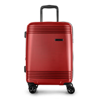Bugatti Nashville 21.5" Hardside Carry-on Luggage - Red-Red and recycled PET (Polyethylene Terephthalate)