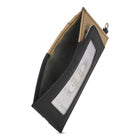 Champs Iconic Leather Slim Cardholder - Black/Ivory-Easy access ID Window