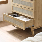 Modway Soma 5-Drawer Chest - Oak-MDF and Particleboard