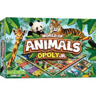 Masterpieces Puzzle Company World of Animals Opoly Junior Board Game-AGE: 6+
