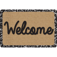 Ashley Productions - The Original Fun Mat - Tapis de Bienvenue - 15 -5" x 23 -5" - Composition en Toile de Jute de Bienvenue-Mesure et design : Le tapis de bienvenue en composition de jute mesure 15,5 po x 23,5 po.