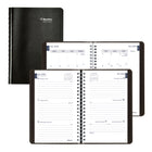 Blueline 13 Months Weekly/Monthly Academic Planner - July to July - 8" H x 5" W - Black - Bilingual-13 Months, July to July