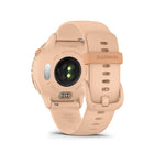 Garmin vivoactive 6 Smartwatch - Metallic Pink Dawn with Pink Dawn Band-BRIGHT DISPLAY AND LONG BATTERY LIFE - This smartwatch has a bright AMOLED display and up to 11 days of battery life.
