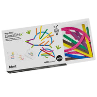 FDMT Busy Play Geostix-The flexible, colourful sticks connect easily to replicate model cards or invent freeform shapes
