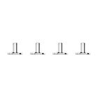Apple - Kit de pieds Mac Pro-Le kit de pieds Apple Mac Pro est conçu pour les utilisateurs qui ont acheté un Mac Pro avec des roues déjà installées, mais qui souhaitent les remplacer. Un embout hexagonal de 1 x 4 po à 4 mm est inclus pour l'installation, mais des outils supplémentaires sont nécessaires.