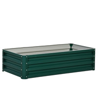 Outsunny Raised Garden Bed - 475" L x 23.5" W x 12" H - Dark Green-The great and easy way to grow your own garden at home 