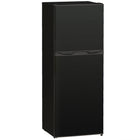 HOMCOM 4.6 cu ft  Mini 2 Door Fridge with Freezer - Black-Set the temperature with 7 thermostat settings to keep food fresh