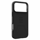 UAG - Étui Civilian LT MagSafe pour iPhone 17 Pro Max - Noir-Construction moulée en PC/TPU pour une meilleure absorption des chocs