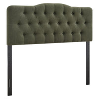 Modway Annabel Premium Linen Blend Queen Headboard - Sage-Premium Linen Blend Upholstery