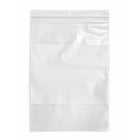 KL Rubber - Sac refermable en polyéthylène avec bloc d’identification blanc et trou de suspension - 4 Mil - 9 x 12 po - paquet de 1000-Lèvre décalée avec fermeture refermable durable pour une ouverture facile et une fermeture sécurisée