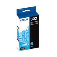 Epson T302 Ink Cartridge - Standard Capacity - Cyan-Sharp text and brilliant colour for high-quality results, fast-drying ink
