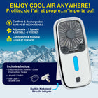 Arctic Air Pocket Small Portable Fan with 3 Adjustable Speeds-Beat the heat: take it indoors or outdoors for a refreshing breeze great for travel, summer sports, and crowded events
