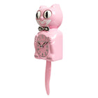 Kit-Cat Klock Limited Edition Lady Cat Wall Clock - Pink Satin-Classic Art Deco design adds a nostalgic and stylish touch to any home or office environment