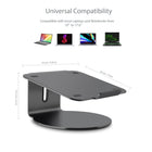 ShoppingAll Ergonomic Laptop Stand with 360-Degree Swivel Base for Laptops Up to 17" - Grey-The colour is complementary to your desktop and beautify your desktop