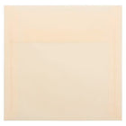 JAM Paper - Enveloppes d'invitation carrées en vélin translucide - 6,5 po x 6,5 po - ivoire ocre printanier - paquet de 25 (PACV520)-Couleur : Ocre printanier