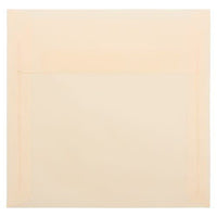 JAM Paper - Enveloppes d'invitation carrées en vélin translucide - 6,5 po x 6,5 po - ivoire ocre printanier - paquet de 25 (PACV520)-Couleur : Ocre printanier