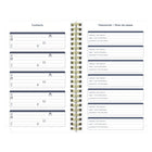 Blueline - Agenda Scolaire Hebdomadaire/Mensuel - 8 po H x 5 po l - Motif Nautique - Bilingue-Événements importants