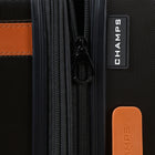 Champs Vintage IV 20" Carry-on Luggage Case - Black-Telescopic Handle