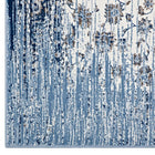Modway Chiara Distressed Floral Lattice Contemporary Area Rug - 5 ft W x 8 ft L - Moroccan Blue/Ivory-100% Soft Heat-Set Polypropylene