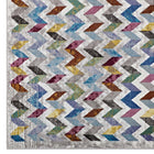 Modway Gemma Chevron Mosaic Area Rug - 5 ft W x 8 ft L - Multicolored-100% Polypropylene