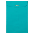 JAM Paper 6 x 9 Open End Clasp Catalogue Coloured Envelopes, Sea Blue Recycled, 25 Pack-Sea Blue