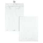 Survivor White Catalogue Envelopes Made with DuPont™ Tyvek Material - 9" x 12" - 100 Pack-The release strip feature of the Survivor Tyvek envelope make the contents easily accessible to the recipient, yet maintains the security of the envelopes contents