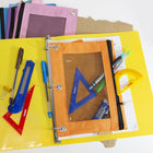 BAZIC Products - Trousse à crayons à 3 anneaux avec fenêtre en maille - Couleurs pastel rétro - Paquet de 12-Rangement simple : excellent cadeau pour les jeunes enfants pour organiser. Gardez tout dans leur propre sac pour qu'ils ne manquent de rien. Chaque enfant peut recevoir une pochette pour maintenir sa santé et son hygiène sans partage