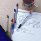 Pentel R.S.V.P. Ballpoint Pens – 0.7mm – Assorted – 5 Pack-Dimpled finger grip for maximum comfort and control
