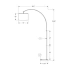 Monarch Specialties - 9640 79"H Lampadaire - Métal En Laiton/Abat-Jour Beige-Une base solide en marbre assure une stabilité fiable tout en ajoutant une touche sophistiquée et tendance qui ancre la lampe avec élégance dans n'importe quelle pièce